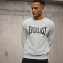 Everlast Mens Iconic Maximized Sweatshirt Light Grey Mel