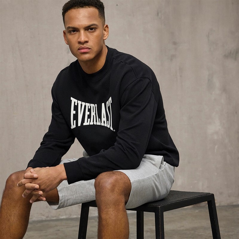 Everlast Mens Iconic Maximized Sweatshirt Black - Image 3