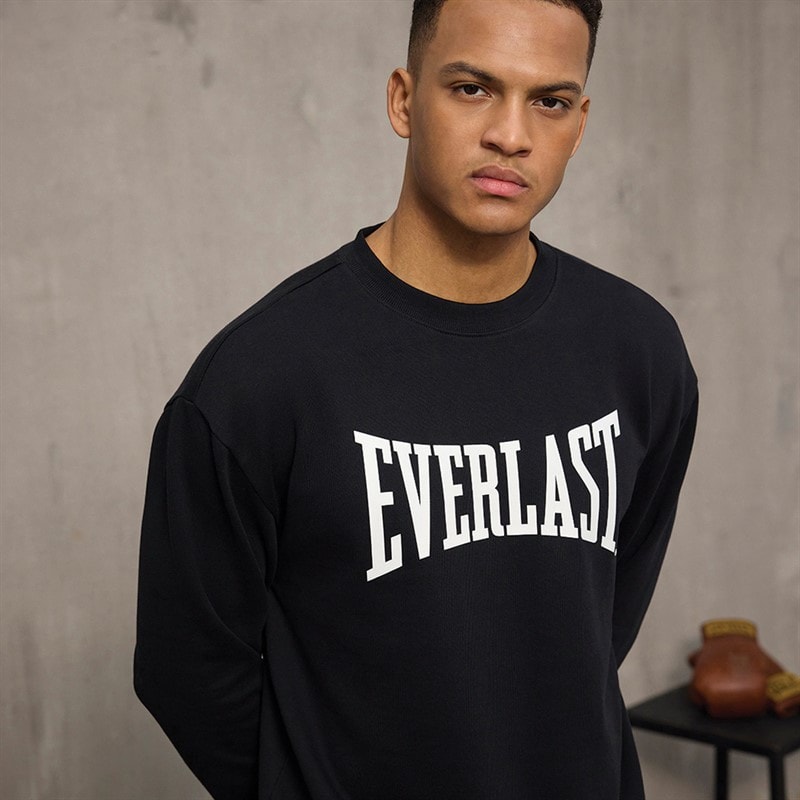 Everlast Mens Iconic Maximized Sweatshirt Black - Image 5