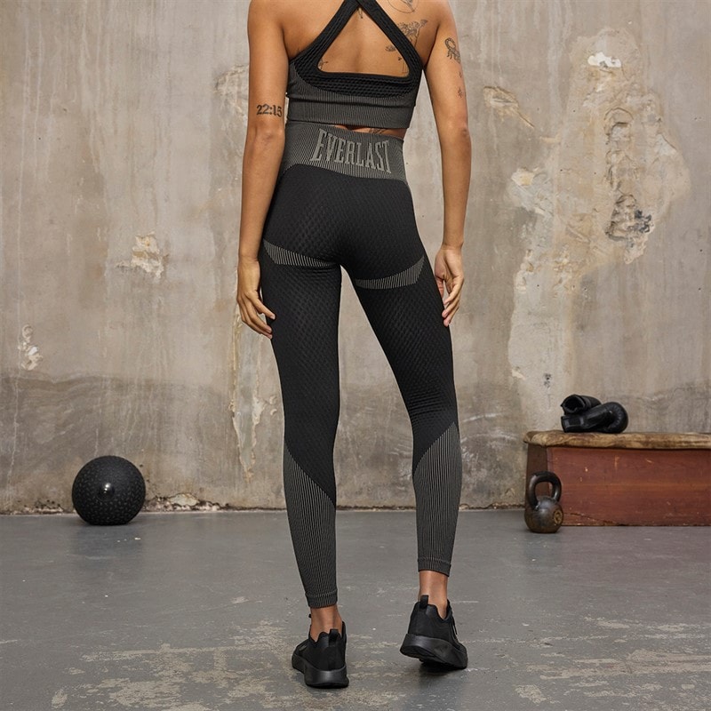 Everlast Womens Seamless Leggings Black - Image 2