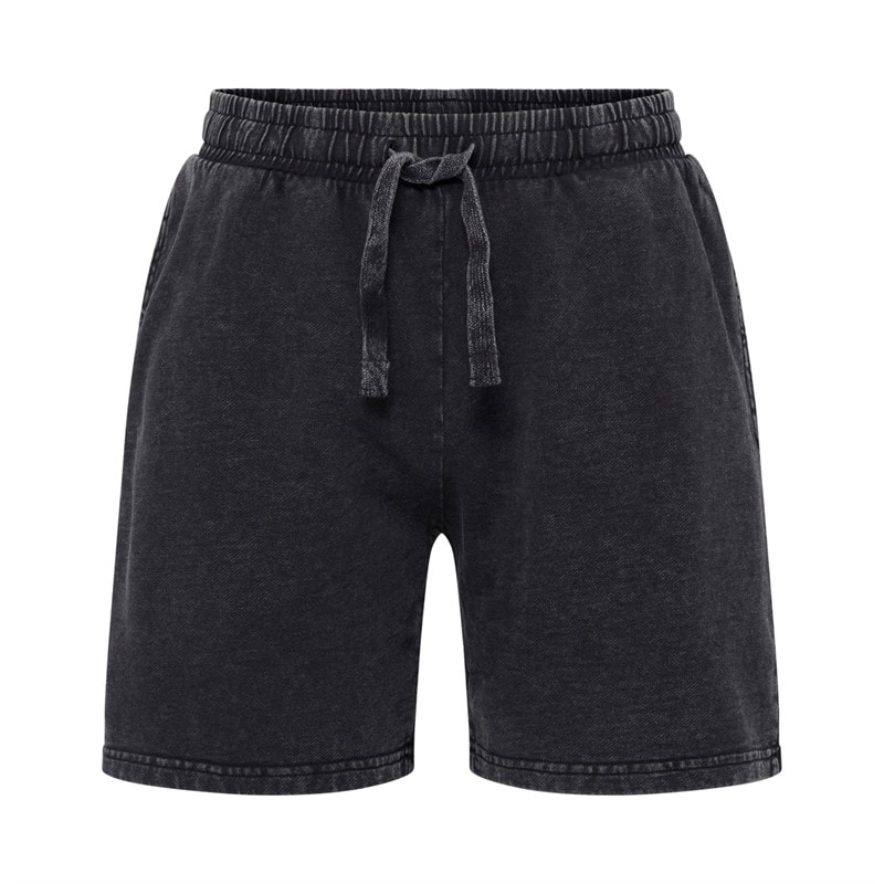 Everlast Mens Washed Sweat Shorts Black Beauty - Image 1