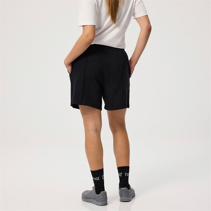Everlast Womens Wide Pintuck Sweat Shorts Black Beauty - Image 2