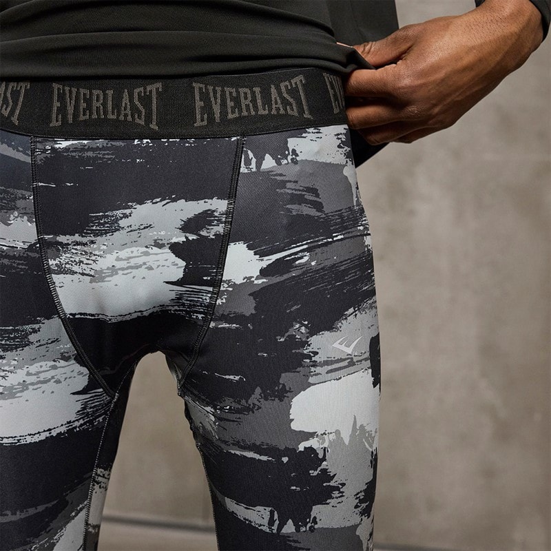 Everlast Mens Everdri ™ Stretch Leggings Black Beauty - Image 3