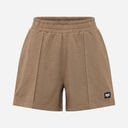 Everlast Womens Wide Pintuck Sweat Shorts Fossil