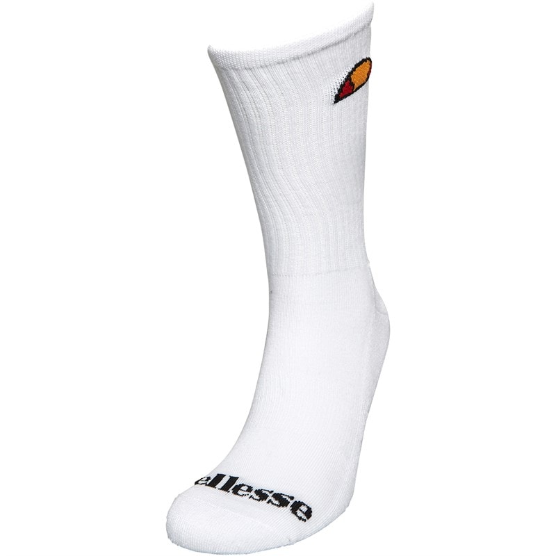 Ellesse Three Pack Crew Socks White - Image 2