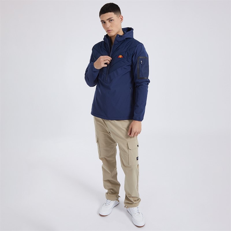 Ellesse Mens Angiolo Hybrid Half Zip Jacket Navy - Image 4