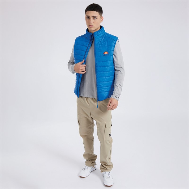 Ellesse Mens Portina Gilet Blue - Image 4