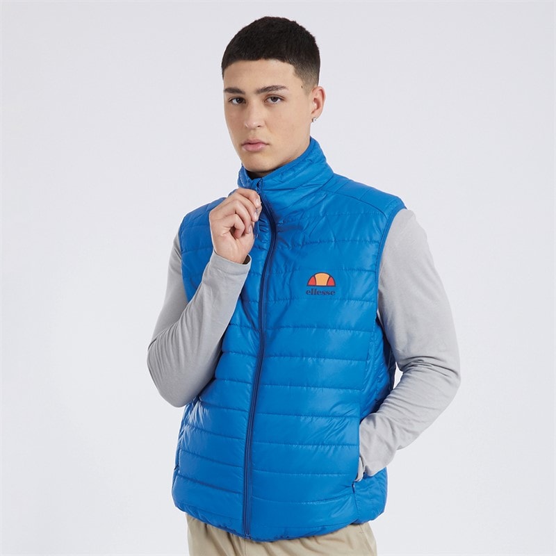 Ellesse Mens Portina Gilet Blue - Image 5