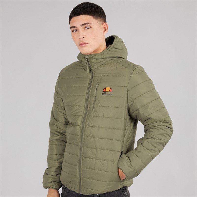 Ellesse Mens Corricella Padded Jacket Khaki - Image 3