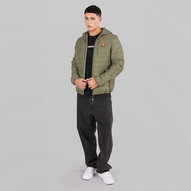Ellesse Mens Corricella Padded Jacket Khaki - Image 4