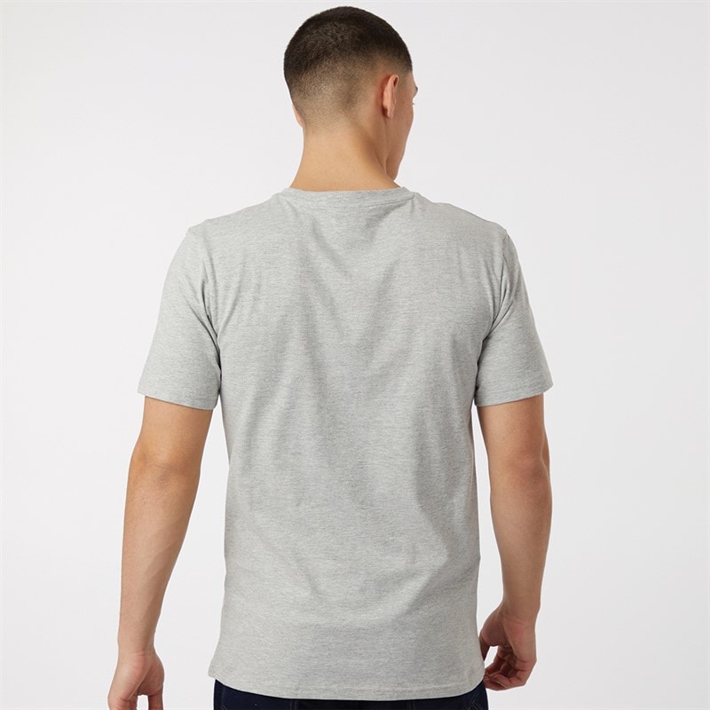 Ellesse Mens Cleffios Logo T-Shirt Grey Marl - Image 2
