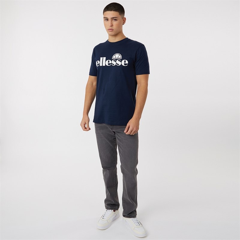 Ellesse Mens Cleffios Logo T-Shirt Navy - Image 3
