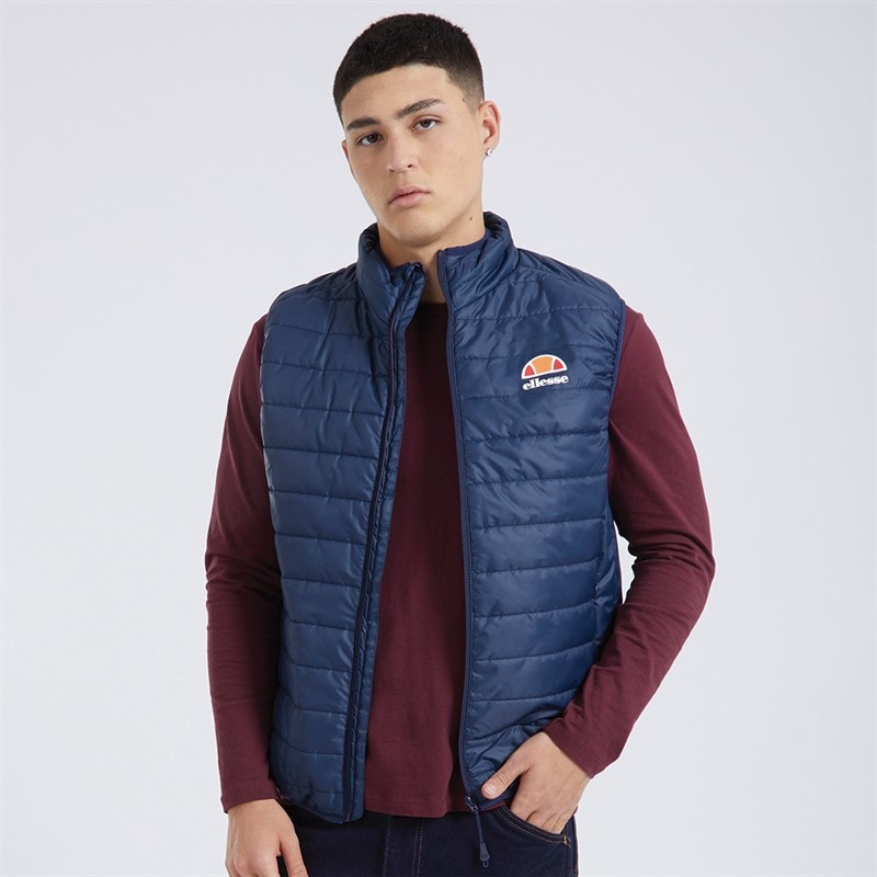 Ellesse Mens Portina Gilet Navy - Image 1
