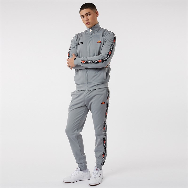Ellesse Mens Giraldo Taped Poly Tracksuit Grey - Image 5