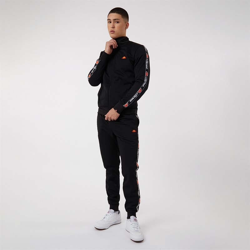 Ellesse Mens Giraldo Taped Poly Tracksuit Black - Image 5