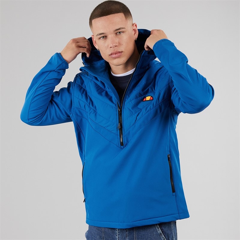 Ellesse Mens Angiolo Hybrid Half Zip Jacket Blue - Image 1