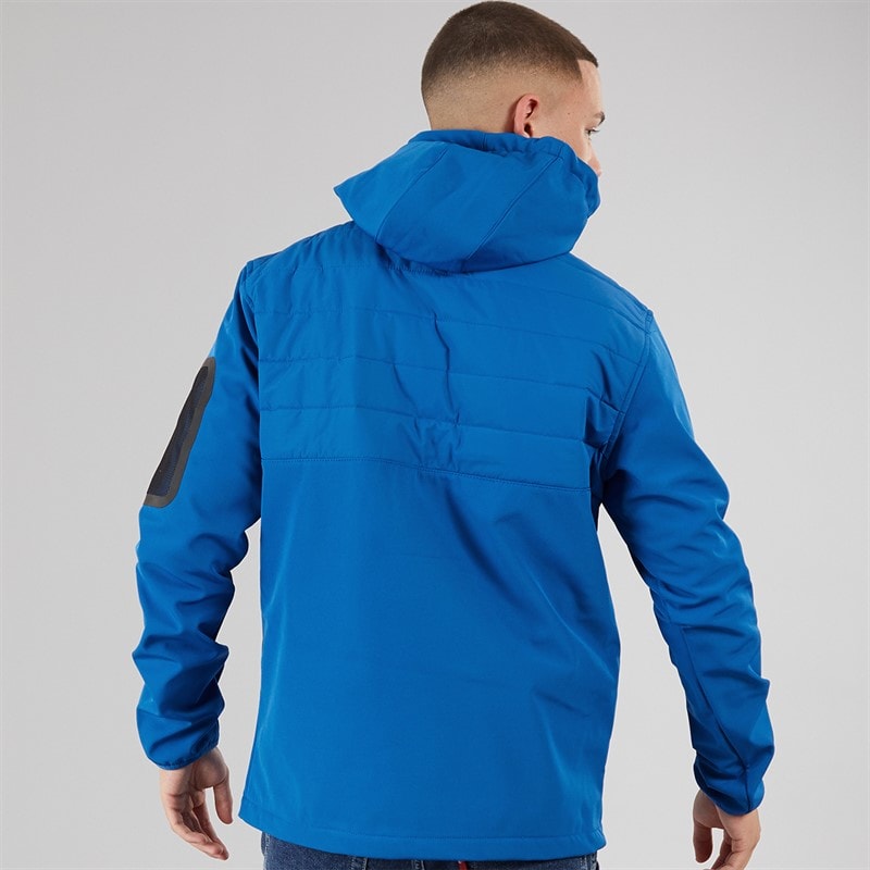 Ellesse Mens Angiolo Hybrid Half Zip Jacket Blue - Image 2