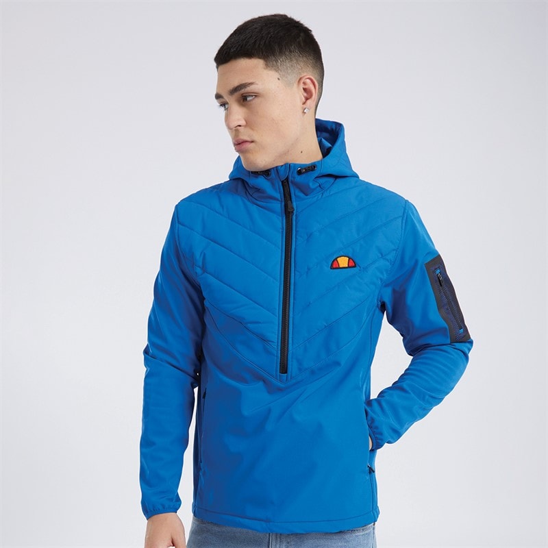 Ellesse Mens Angiolo Hybrid Half Zip Jacket Blue - Image 5