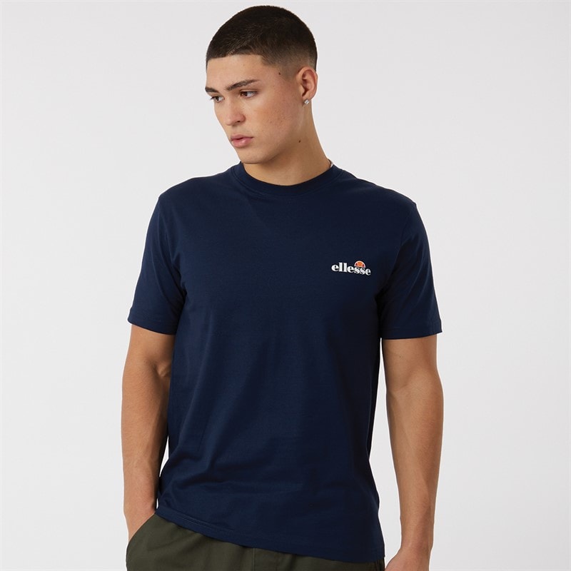 Ellesse Mens Benzina Heritage Back Logo T-Shirt Navy - Image 2