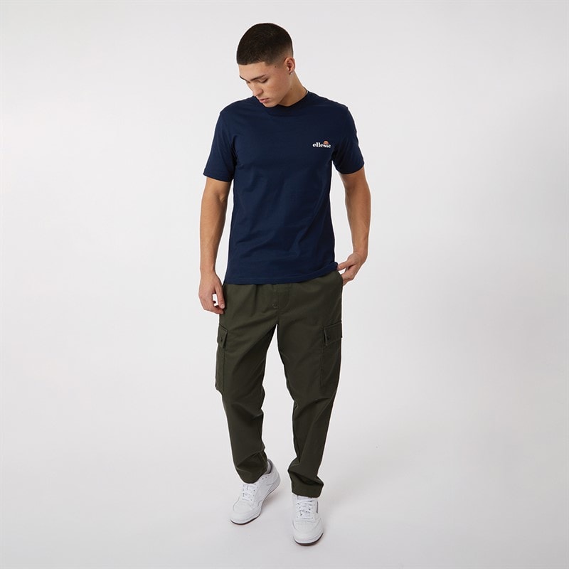 Ellesse Mens Benzina Heritage Back Logo T-Shirt Navy - Image 3