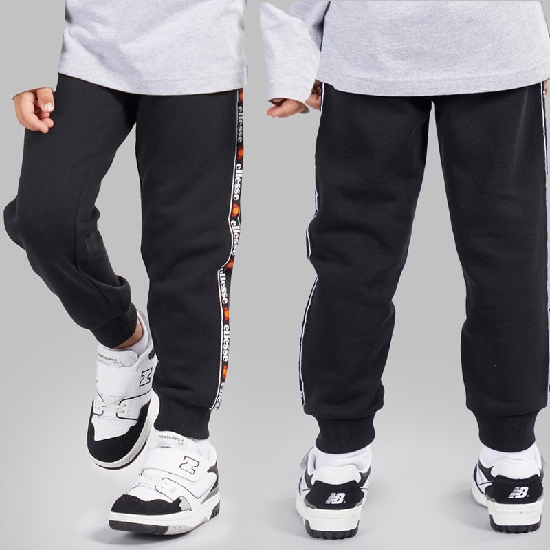 Ellesse Boys Dominic Hoodie T-Shirt And Joggers Set Black/Grey - Image 4