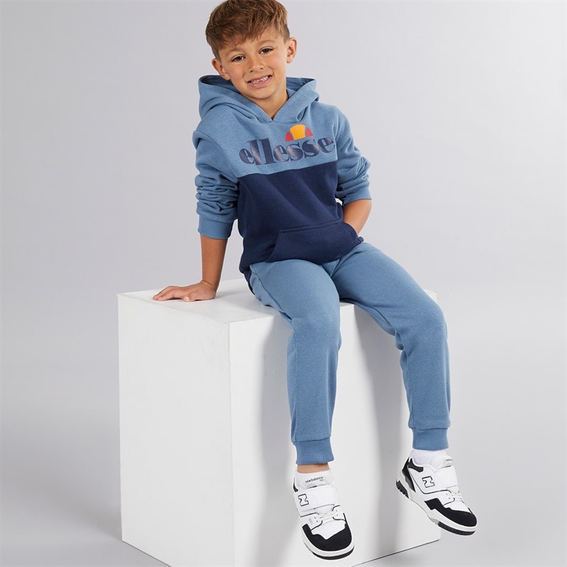 Ellesse Boys Nathaniel Logo Tracksuit Blue - Image 1