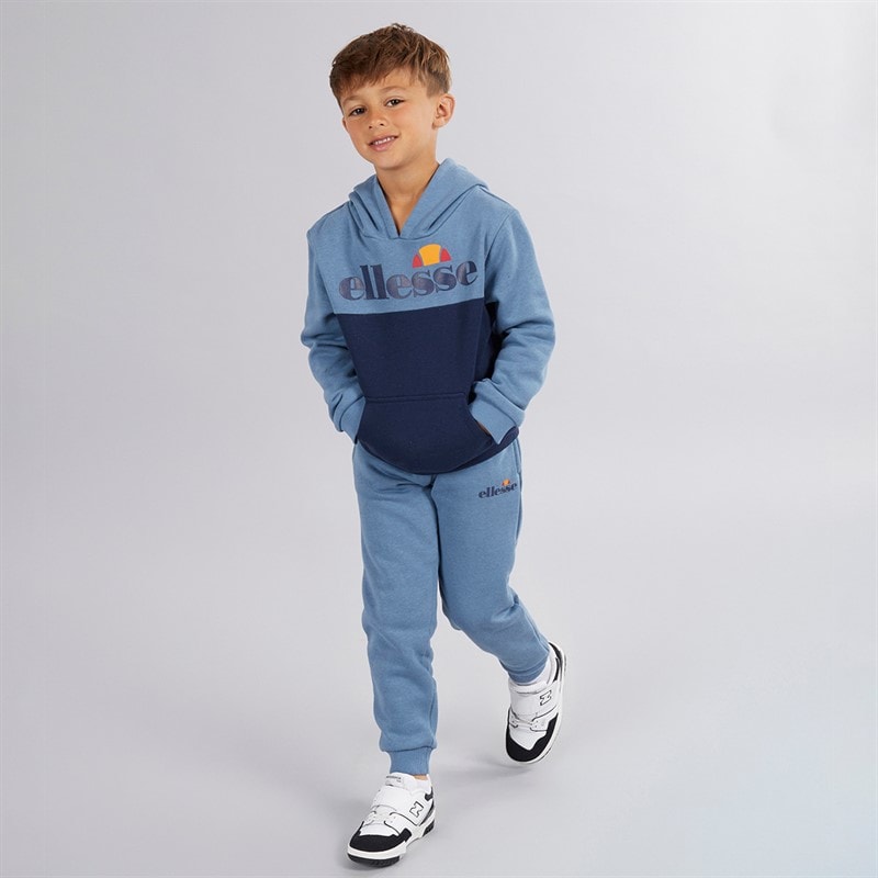 Ellesse Boys Nathaniel Logo Tracksuit Blue - Image 3