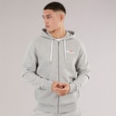Ellesse Mens Klemerio Full Zip Hoodie Light Grey Marl