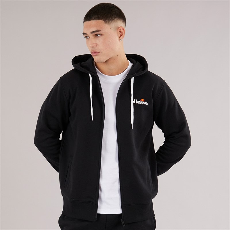 Ellesse Mens Klemerio Full Zip Hoodie Black - Image 3