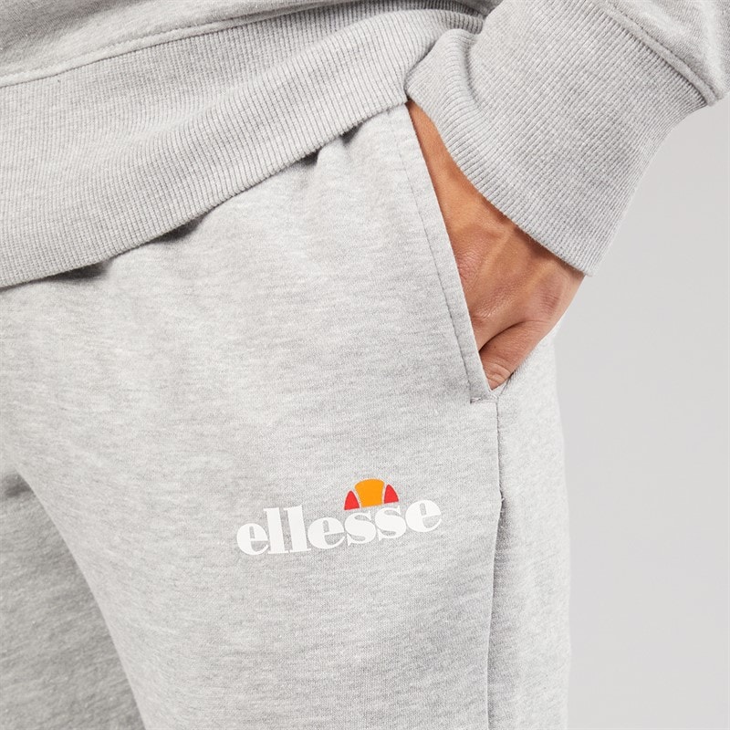 Ellesse Mens Cravo 2 Joggers Light Grey Marl - Image 3
