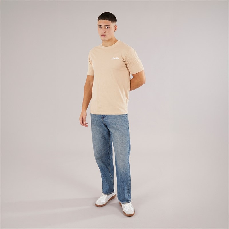 Ellesse Mens Retanna Back Logo T-Shirt Natural - Image 4