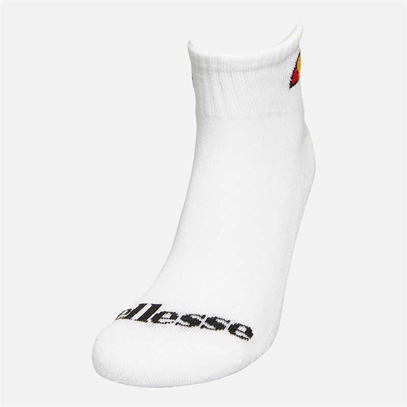 Ellesse Kids Three Pack Quarter Socks White - Image 2