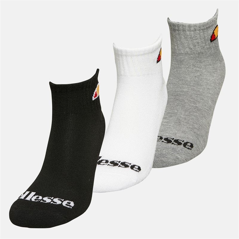 Ellesse Kids Three Pack Quarter Socks Multi - Image 2