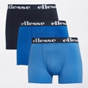 Ellesse Mens Three Pack Boxer Trunks Navy/Blue