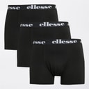 Ellesse Mens Three Pack Boxer Trunks Black