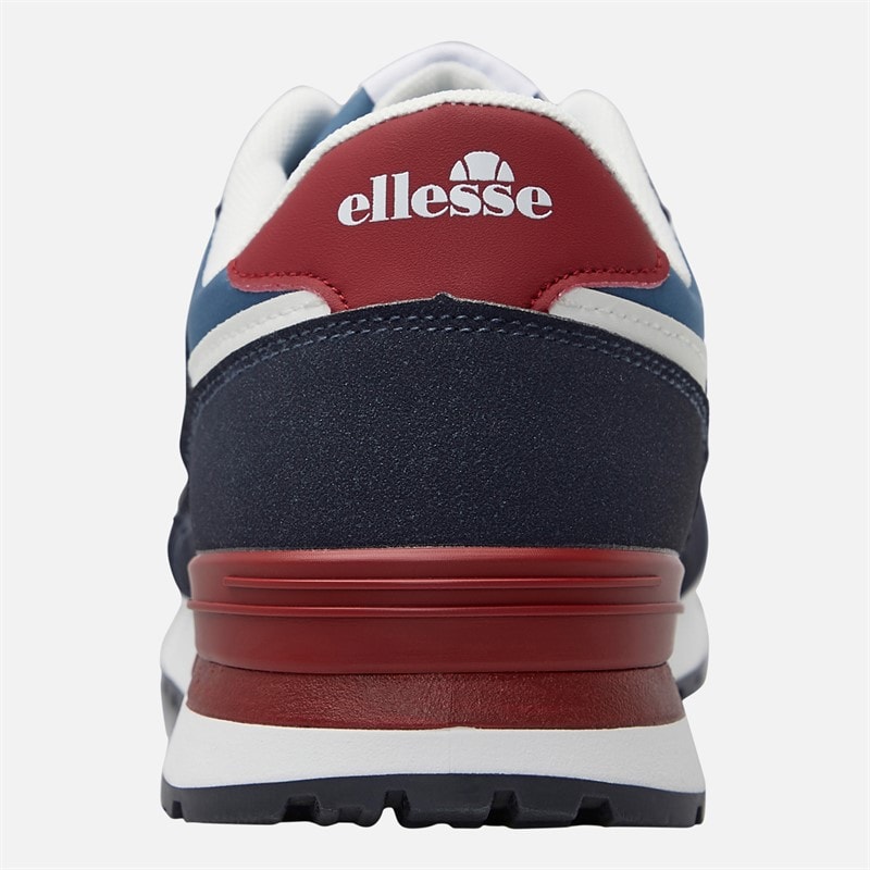 Ellesse Mens Harvey Dante 001 Trainers Navy/Red - Image 3