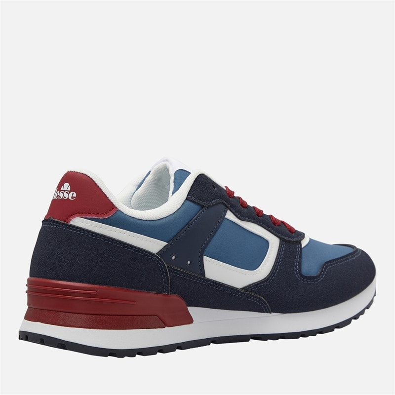 Ellesse Mens Harvey Dante 001 Trainers Navy/Red - Image 5