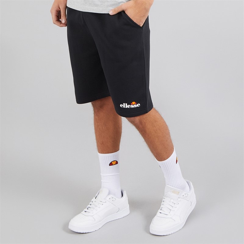 Ellesse Mens Harison Sweat Shorts Black - Image 1