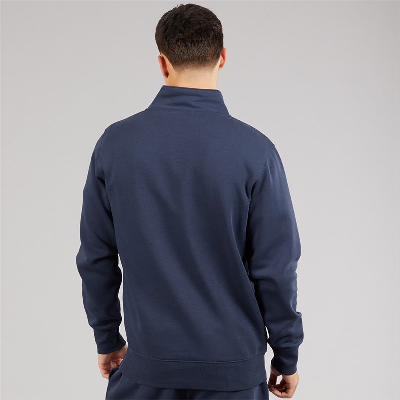 Ellesse Mens Benevento 1/4 Zip Sweatshirt Navy - Image 2