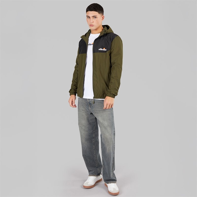Ellesse Mens Chilte Windrunner Jacket Khaki - Image 4