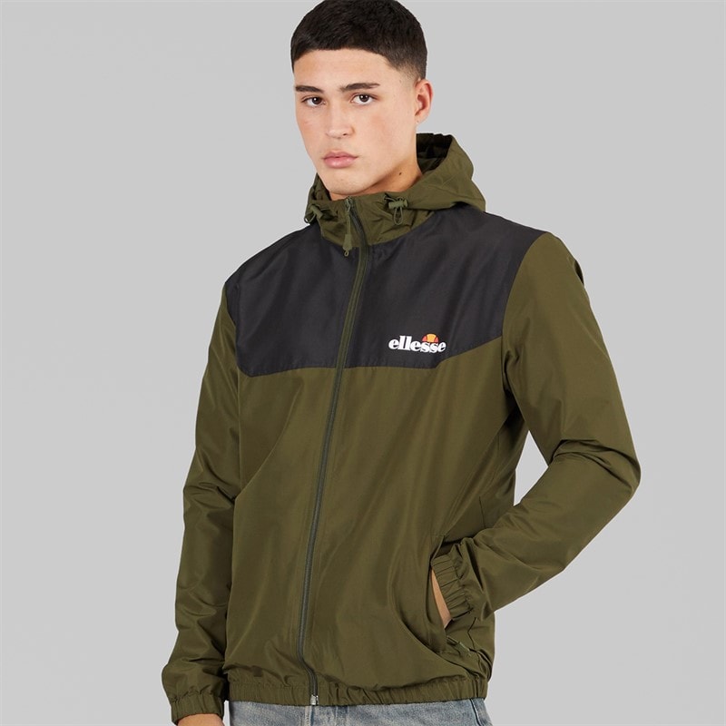Ellesse Mens Chilte Windrunner Jacket Khaki - Image 5