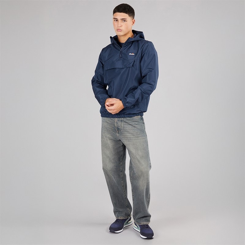 Ellesse Mens Callum Anorak Jacket Navy - Image 4