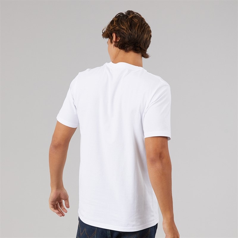 Ellesse Mens Malbory 2 Left Chest T-Shirt White - Image 2