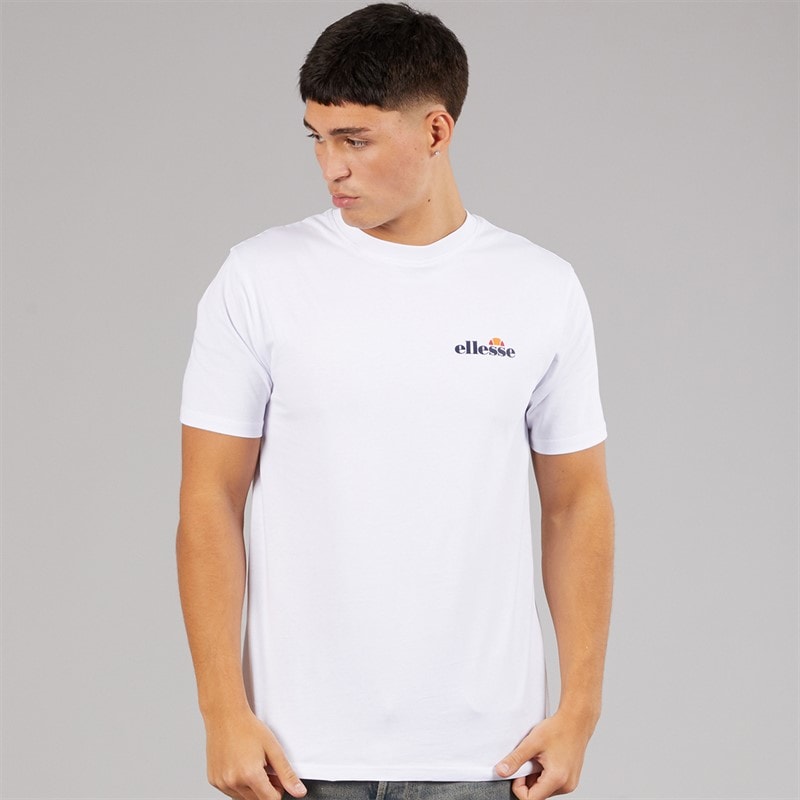 Ellesse Mens Georgio Back Logo T-Shirt White - Image 2