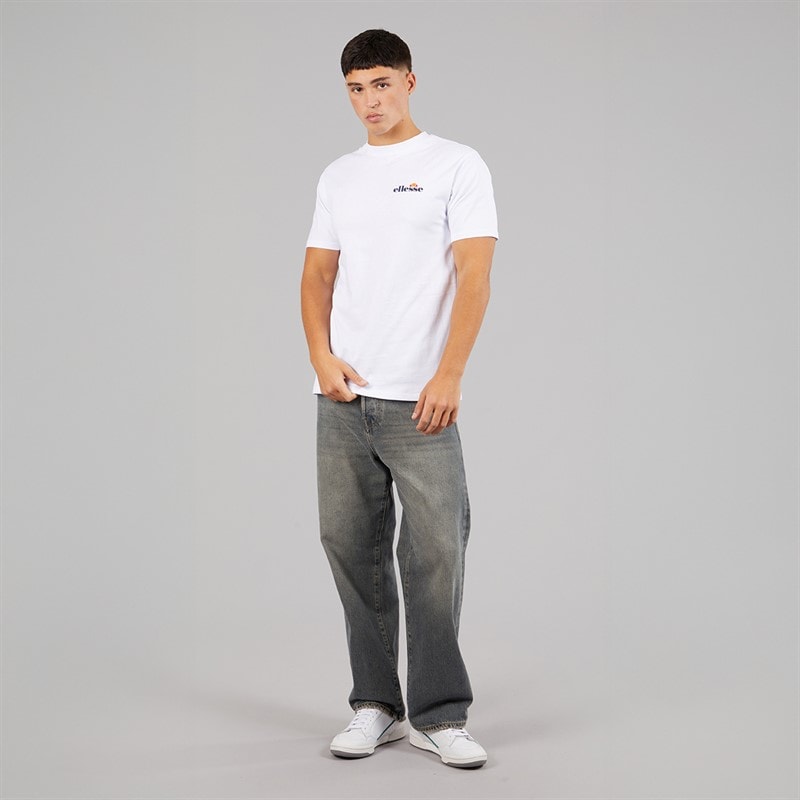Ellesse Mens Georgio Back Logo T-Shirt White - Image 4