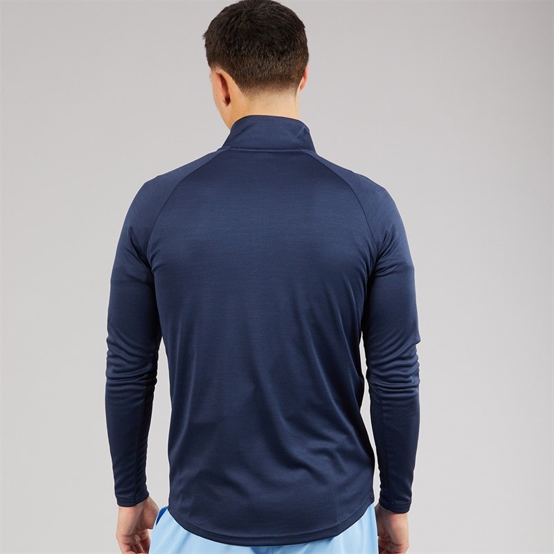 Ellesse Mens Brandon 1/4 Zip Running Top Navy - Image 2