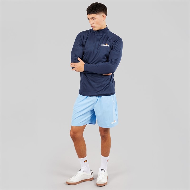 Ellesse Mens Brandon 1/4 Zip Running Top Navy - Image 4