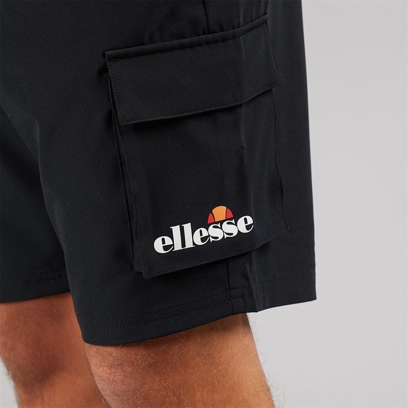 Ellesse Mens Cafaro 2 Cargo Shorts Black - Image 3