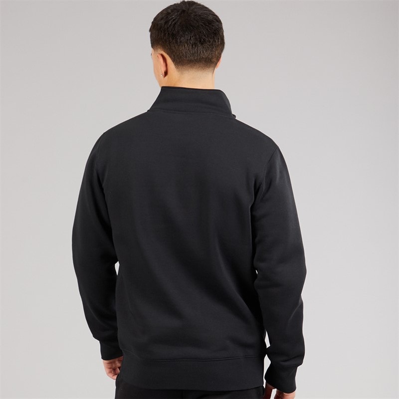 Ellesse Mens Benevento 1/4 Zip Sweatshirt Black - Image 2