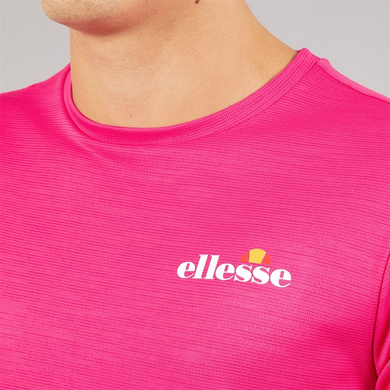Ellesse Mens Elpidio 2 Running Top Hot Pink - Image 3